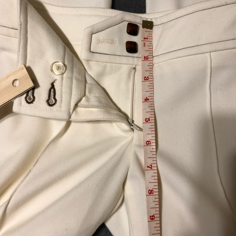 Bebe Ivory Triple Side Stitch Pants- New - Sz 0 - Picture 6 of 13